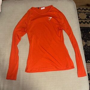 Gymshark Bright Orange Long Sleeve Tee